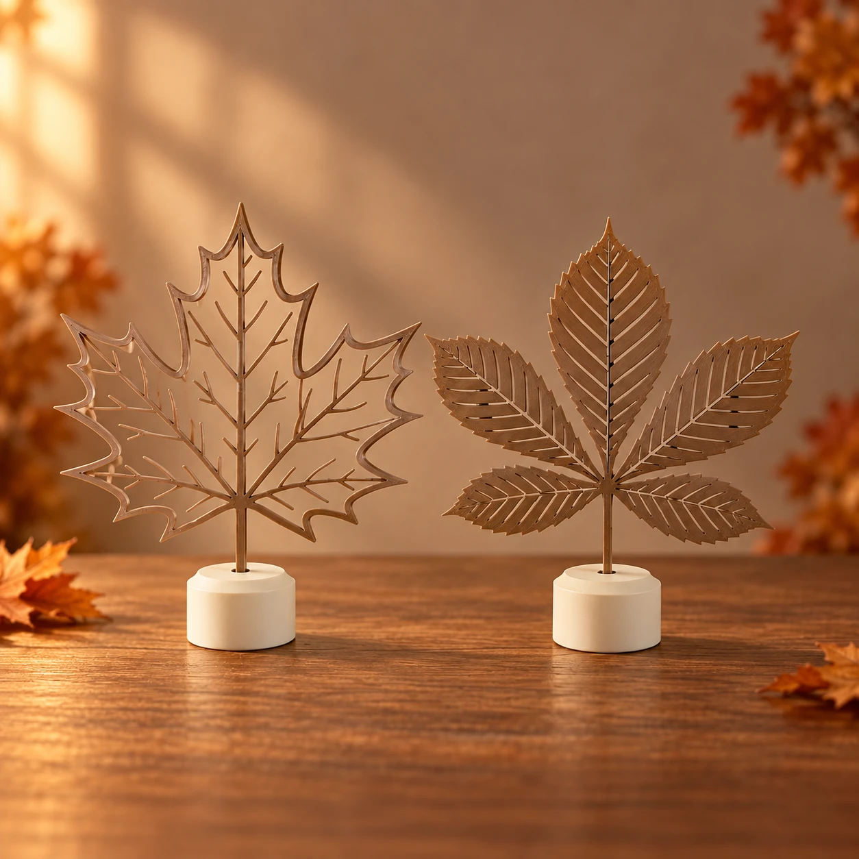 Bladdecoratie op voet